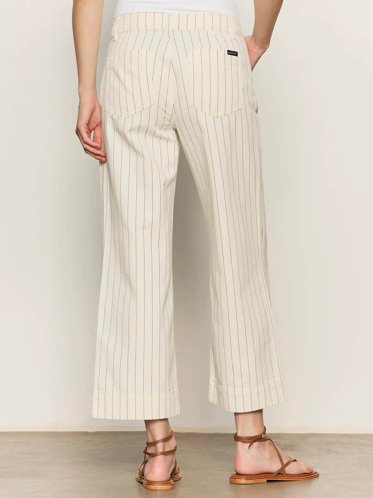 The Marine Jean | Bleached Pinstripe