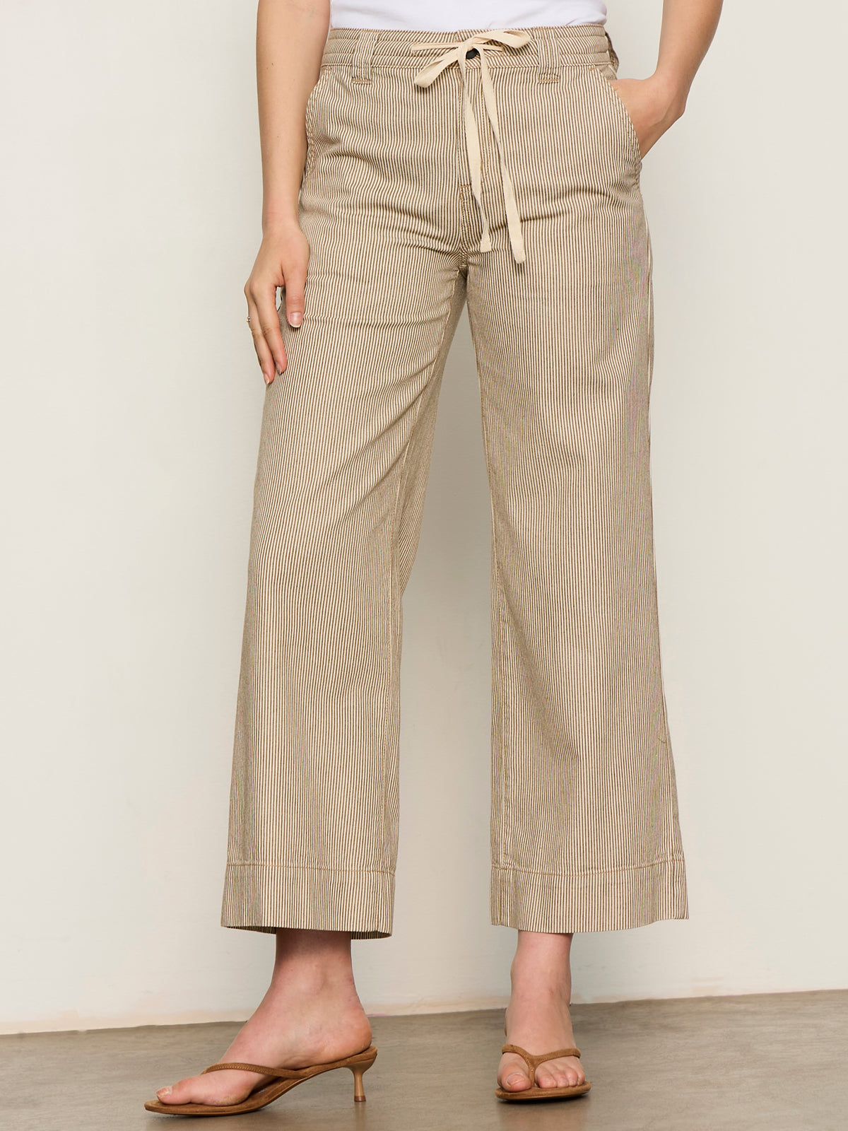 Lily Stripe Cropped Pant