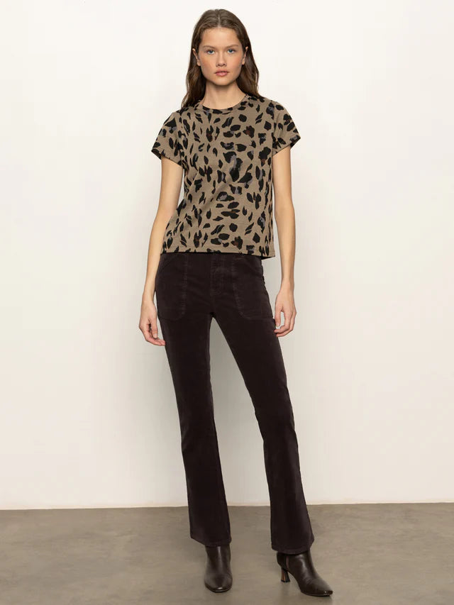 Sanctuary Double Knit Leopard Tee | M