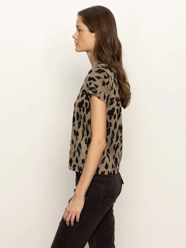 Sanctuary Double Knit Leopard Tee | M