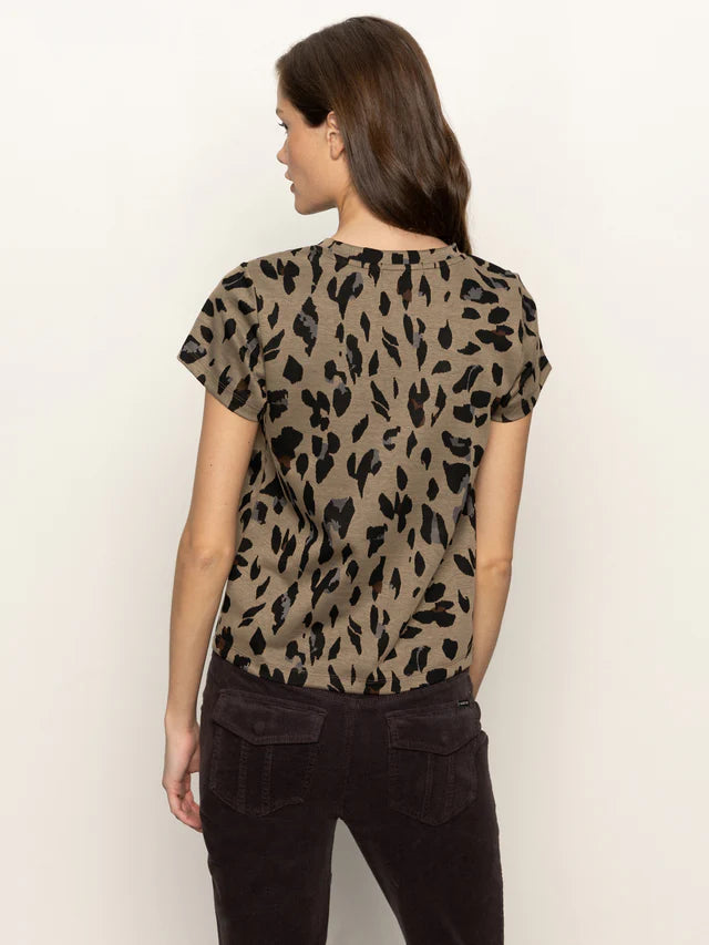 Sanctuary Double Knit Leopard Tee | M