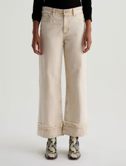 AG Saige Crop Pants | Melange Camel