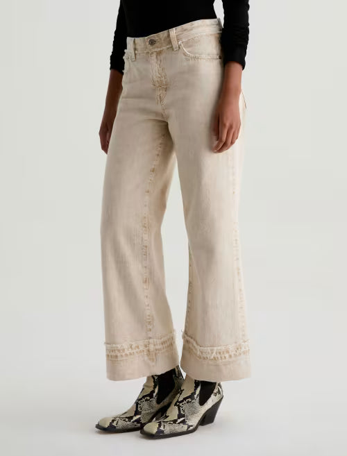 AG Saige Crop Pants | Melange Camel