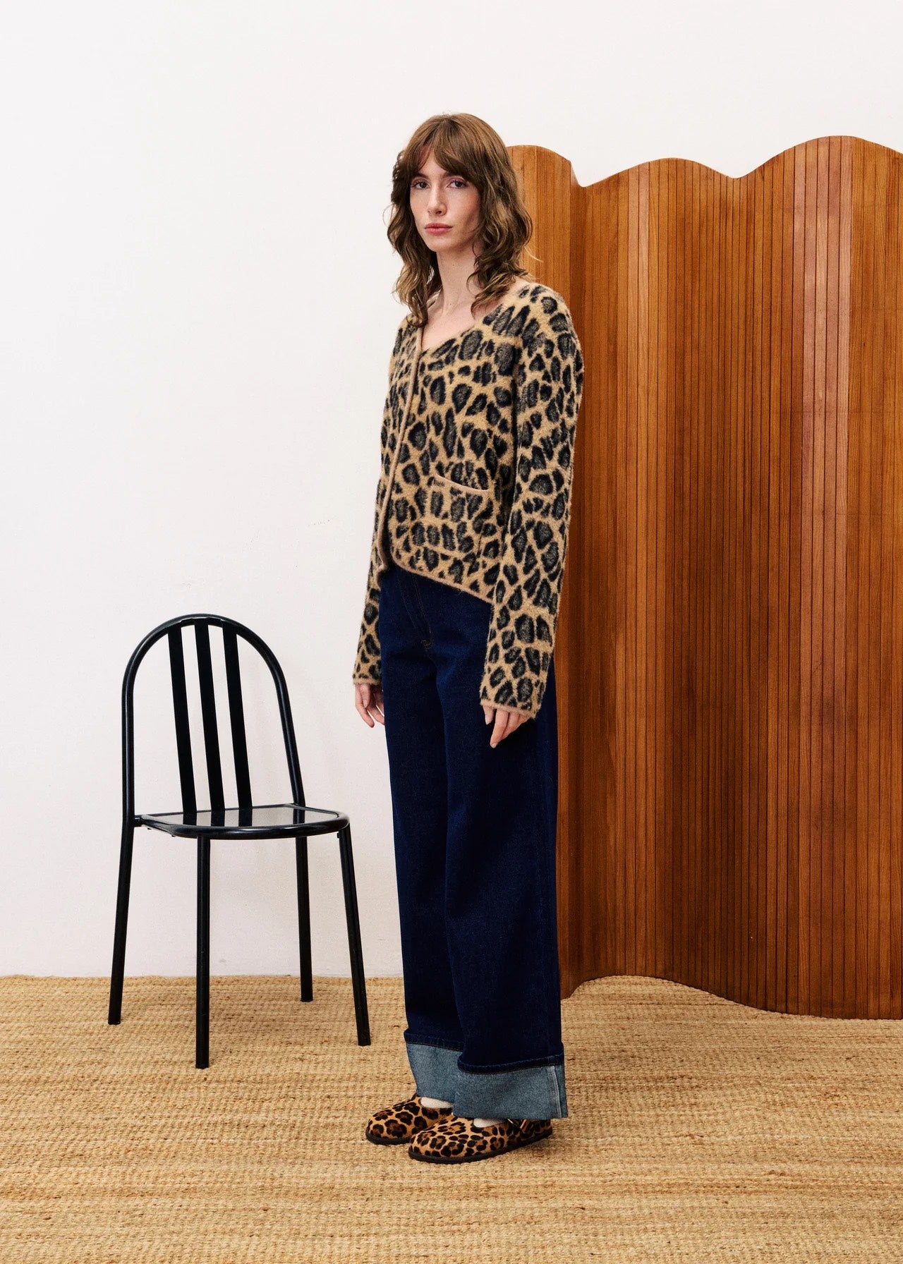 Jacket | FRNCH Begonia Leopard Cardigan | L