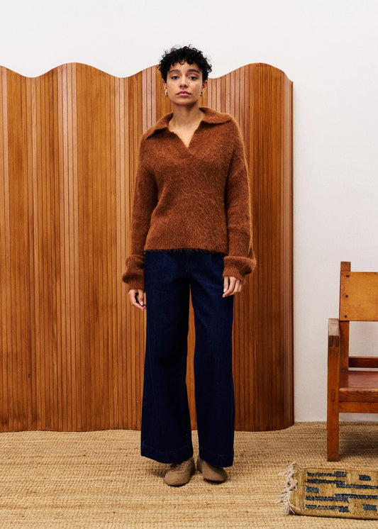 Sweater | FRNCH Josse Ice Brown | L