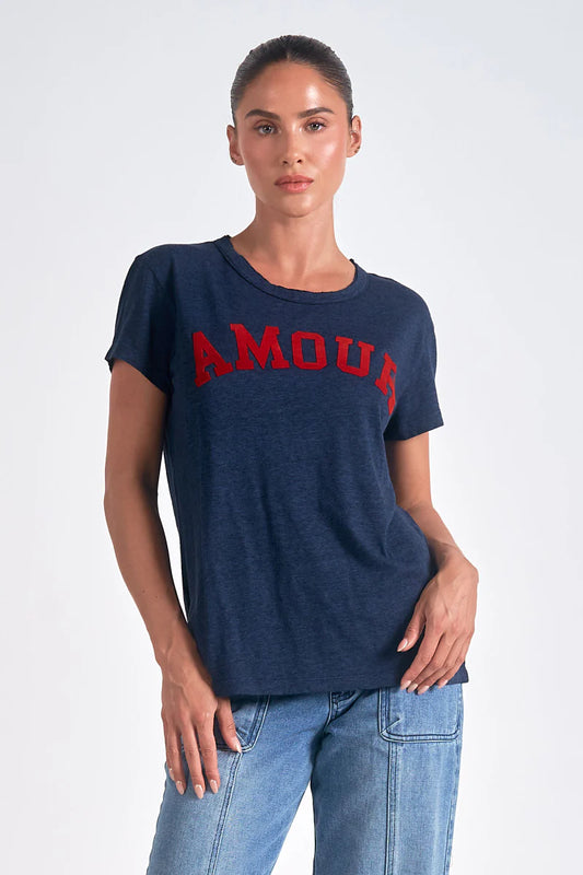 Tee | Navy Elan Amour | L