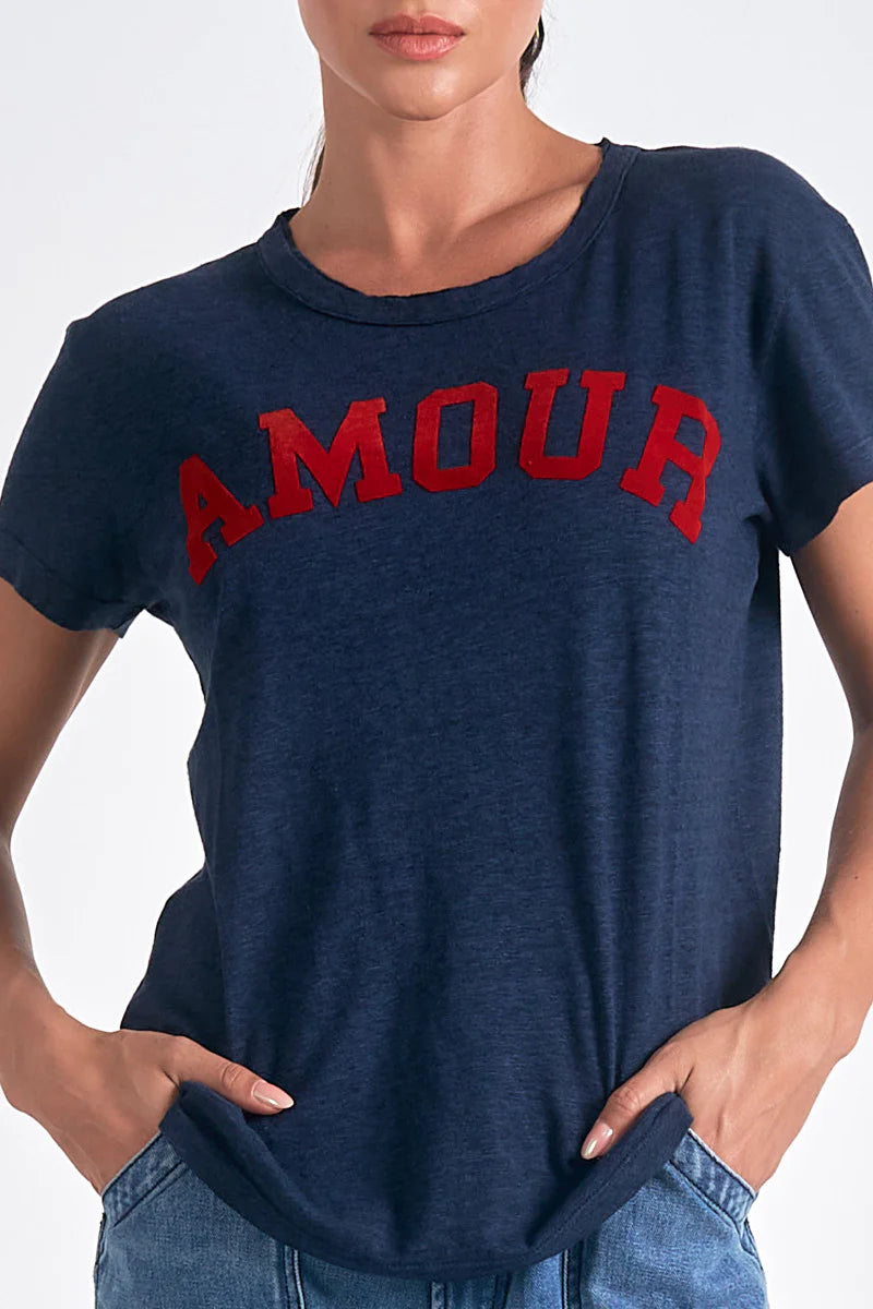 Tee | Navy Elan Amour | S