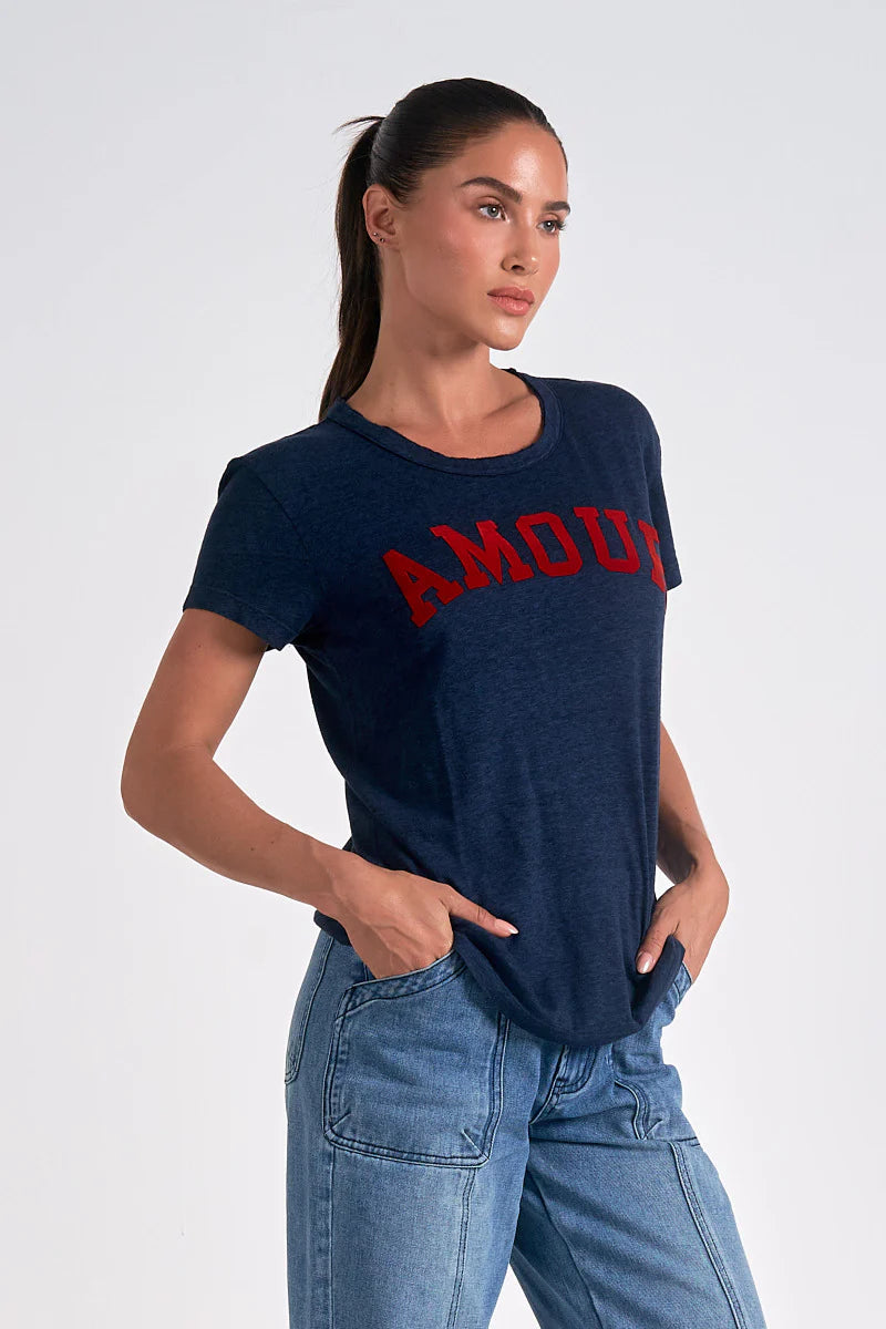 Tee | Navy Elan Amour | S