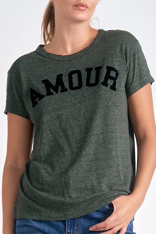 Tee | Olive Elan Amour | M