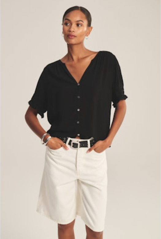 Velvet Carmella Blouse | Black