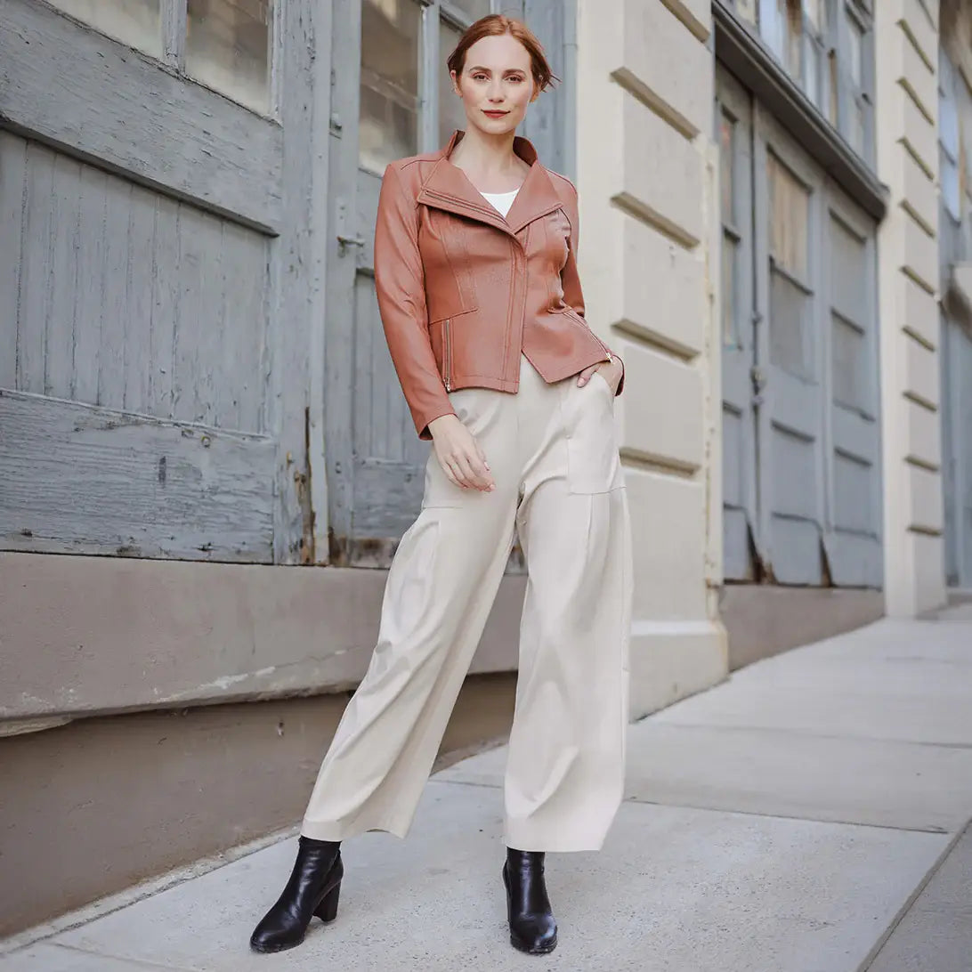 Liquid Leather ™ Signature Jacket: Merlot / L