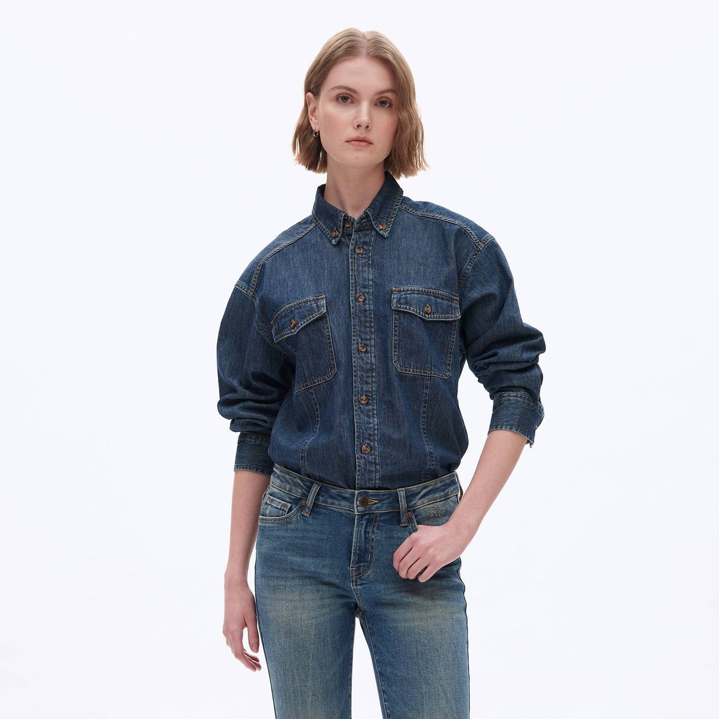 Bayeas Denim Shirt | S