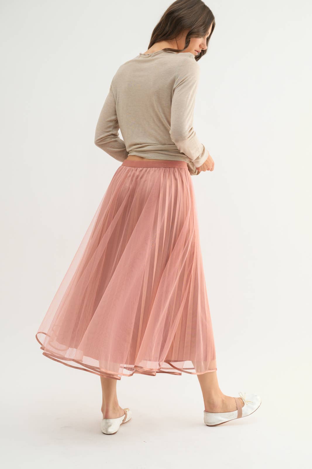 Skirt | Black Tulle Midi | S