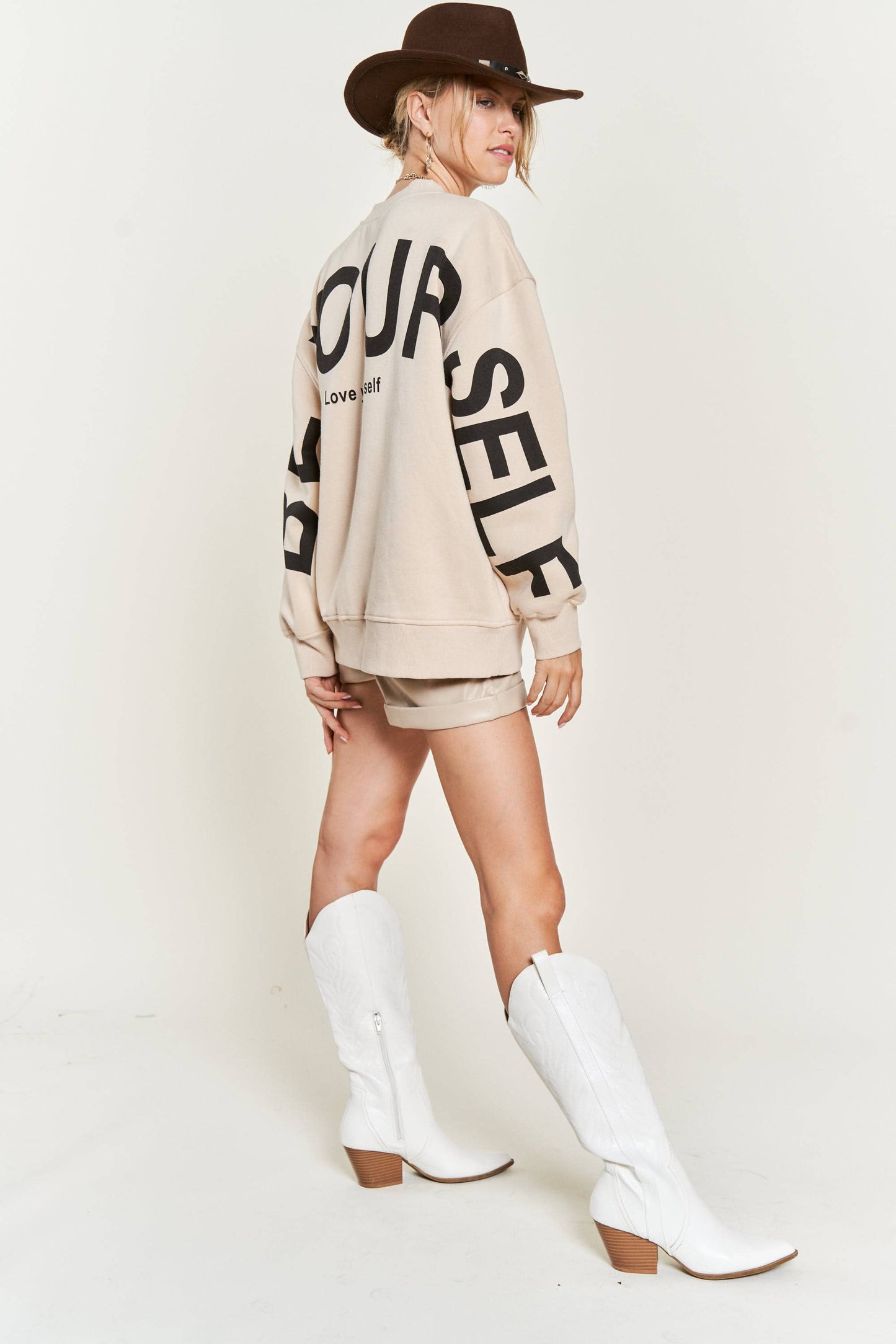 Sweatshirt | Be Yourself Cream | M