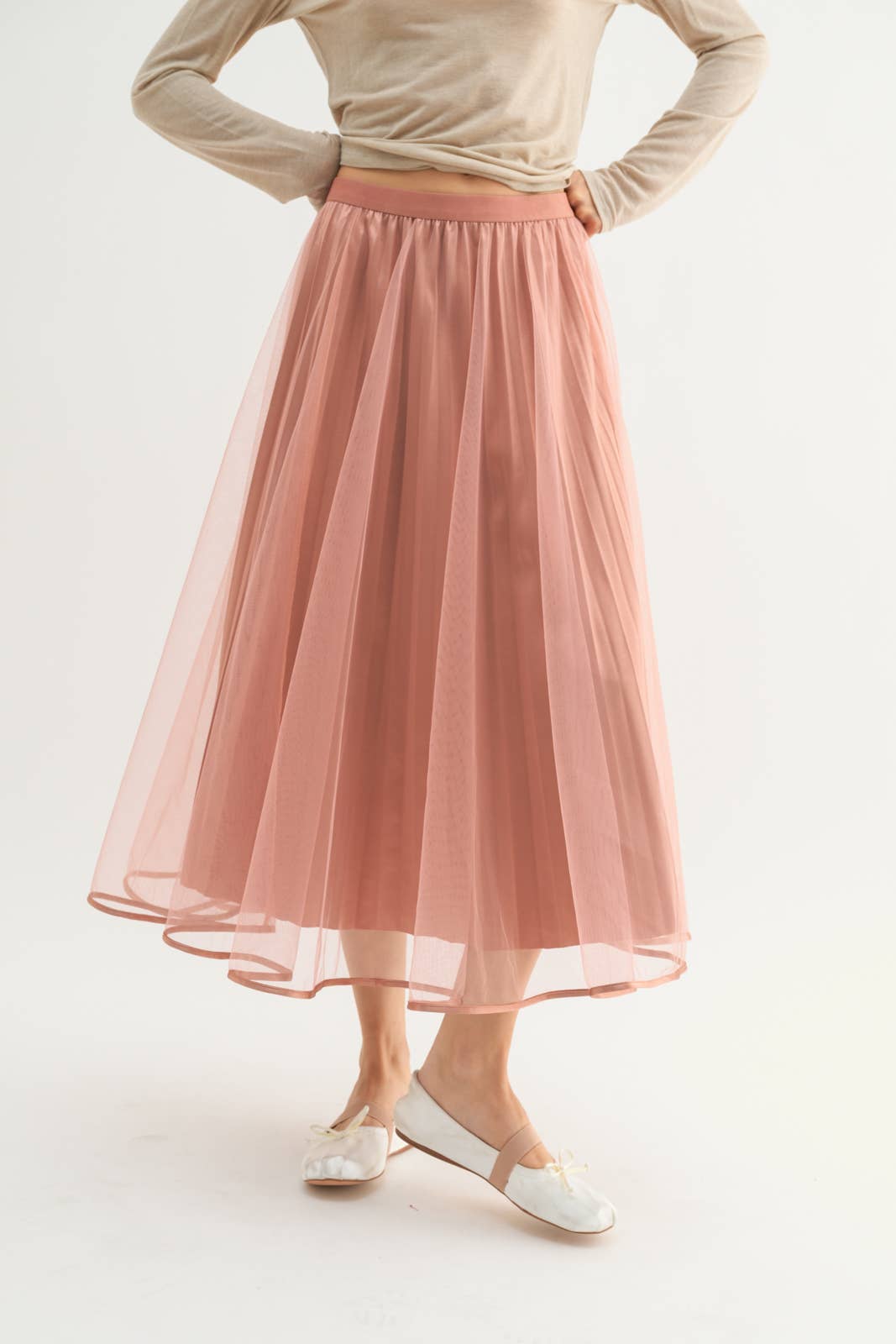 Skirt | Black Tulle Midi | S