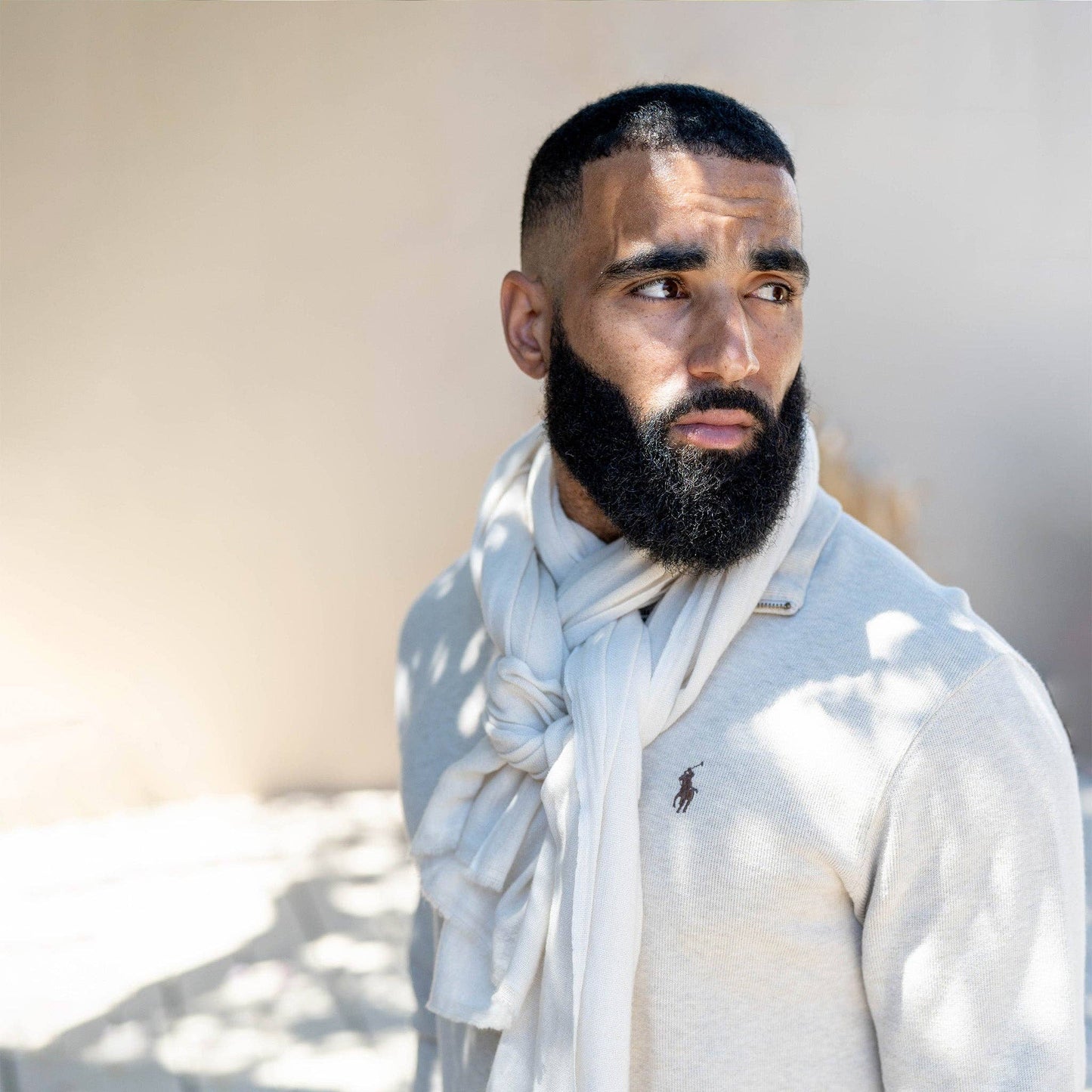 Sand 100% Cashmere Scarf