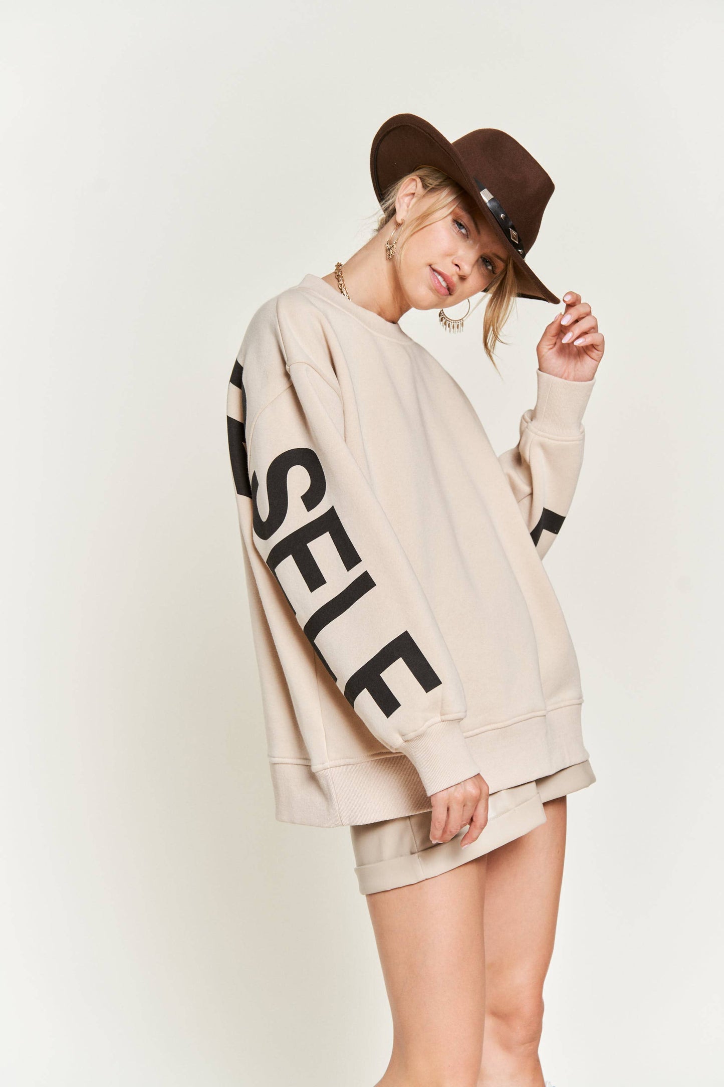 Sweatshirt | Be Yourself Cream | XL