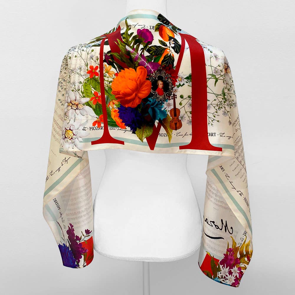 Mozart Silk Scarf