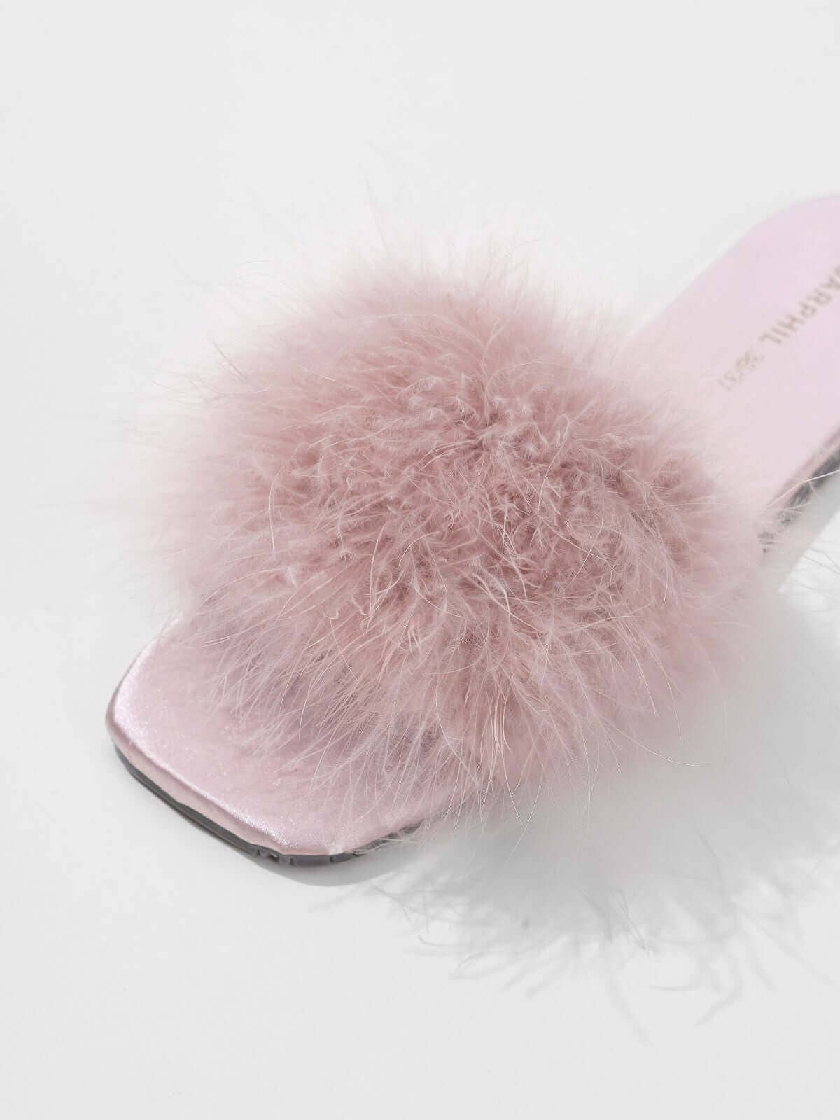 Shoe | Pink Feather Slippers | 9/10