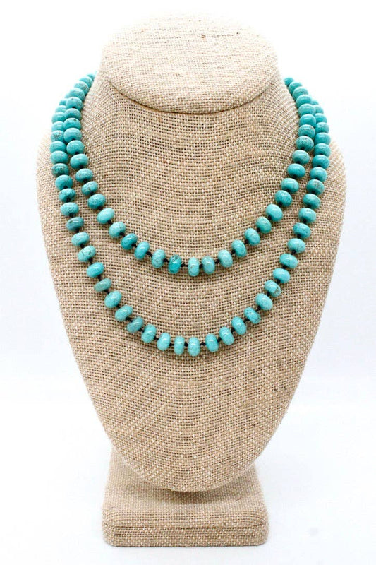 Hand-Knotted Turquoise Necklace