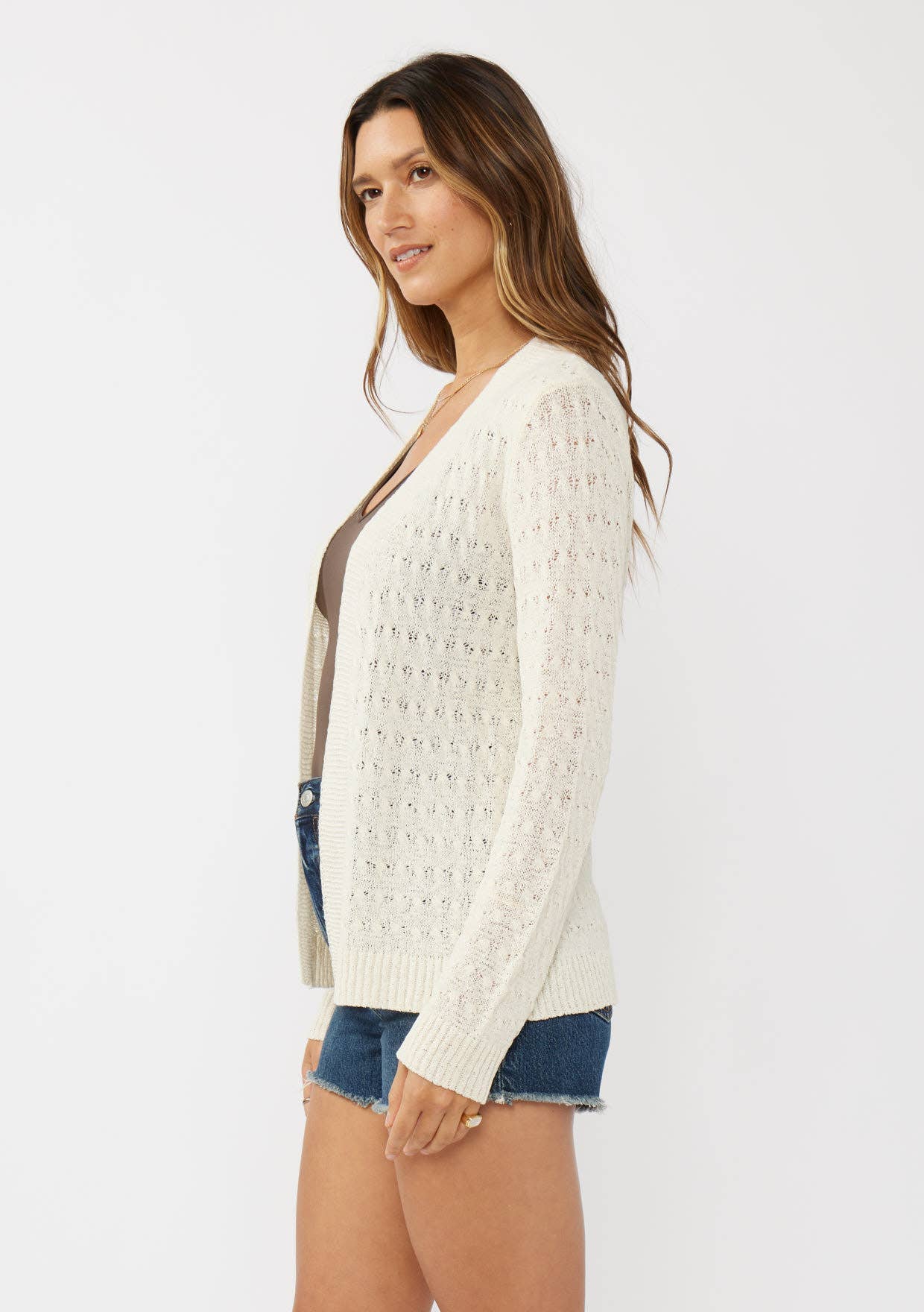 Textured Ribbed Cardigan