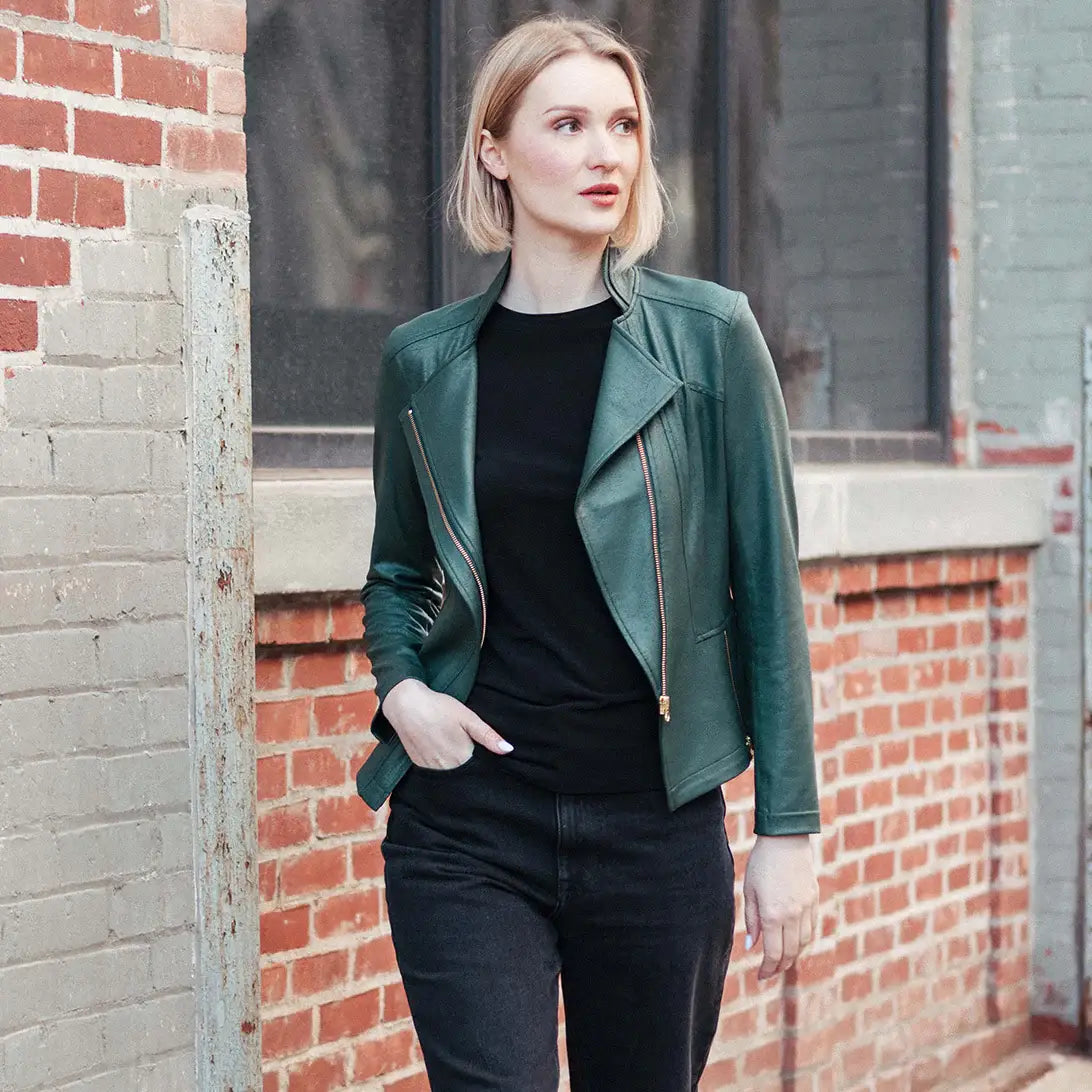 Liquid Leather ™ Signature Jacket: Merlot / L