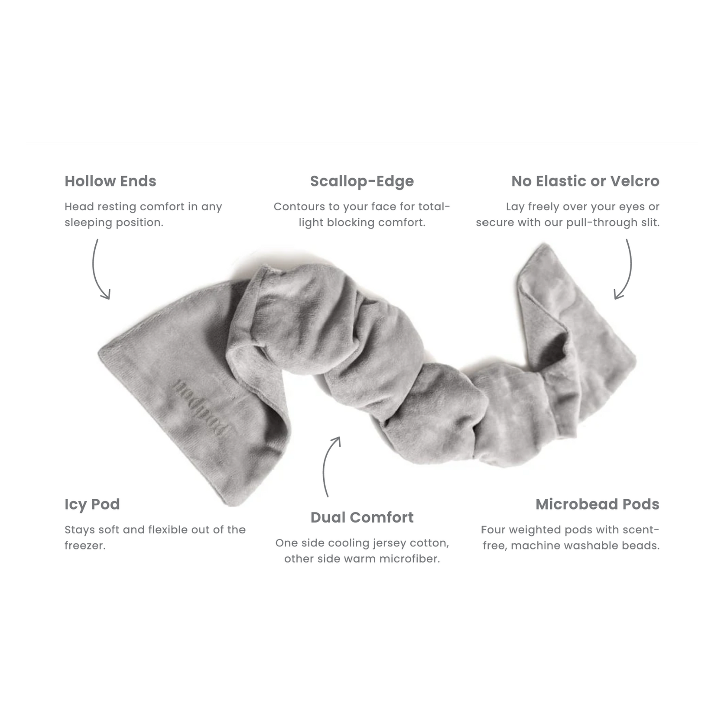 Nodpod Weighted Sleep Mask | Bone