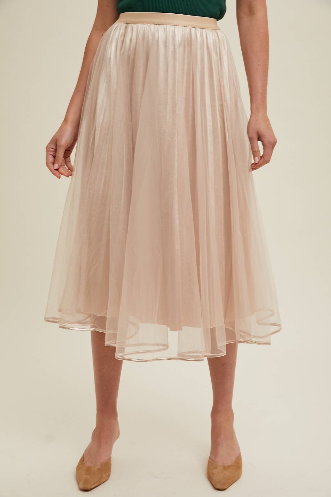 Skirt | Black Tulle Midi | S