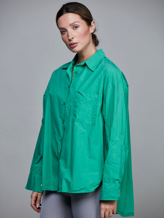 SixtyDays Boyfriend Short Shirt | Gucci Green
