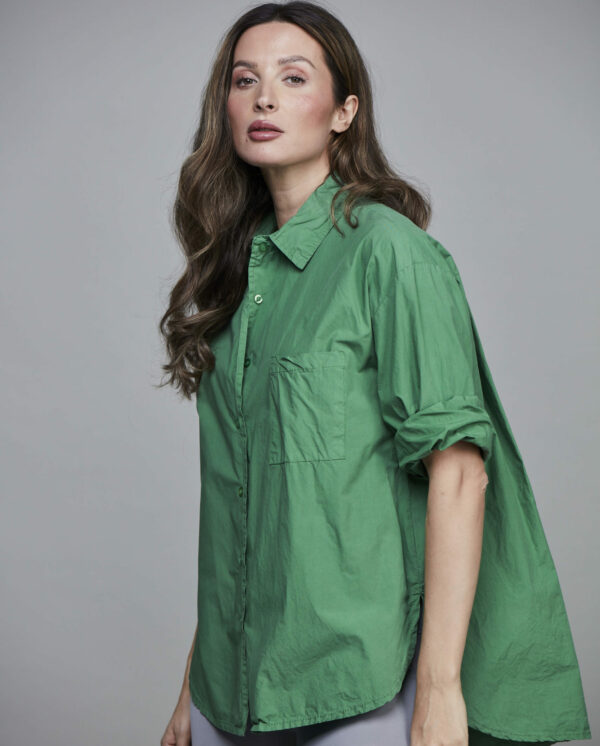SixtyDays Boyfriend Short Shirt | Forrest Green