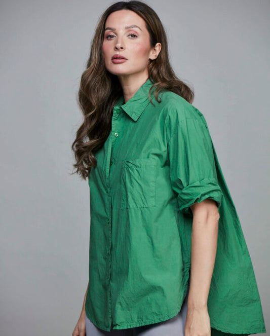 SixtyDays Boyfriend Short Shirt | Forrest Green