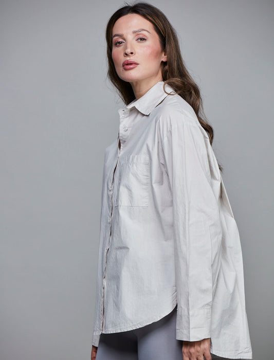 SixtyDays Boyfriend Short Shirt | Beige