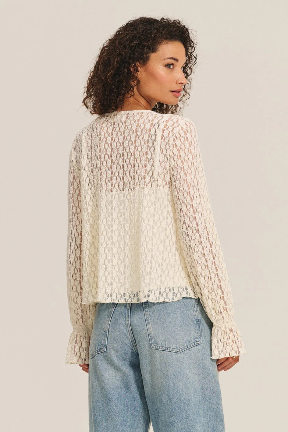 Natalie Ruffle Top