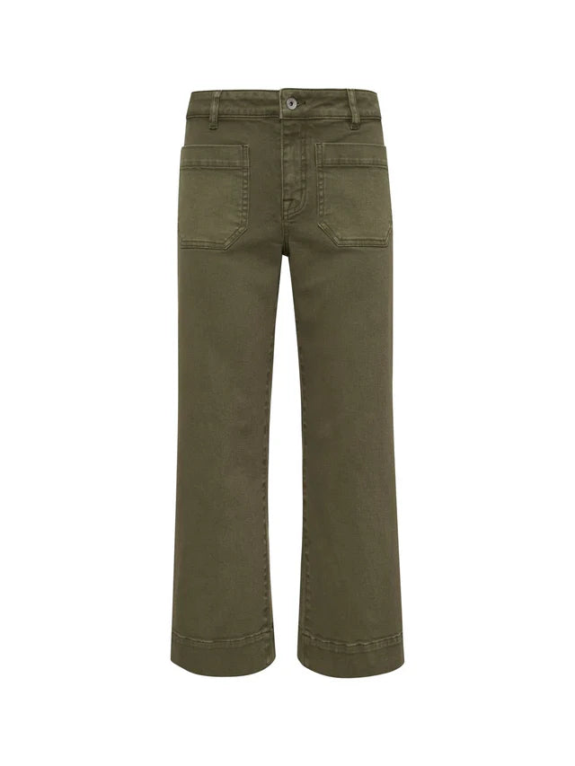 Sanctuary Marine Crop Pant | Covert Green