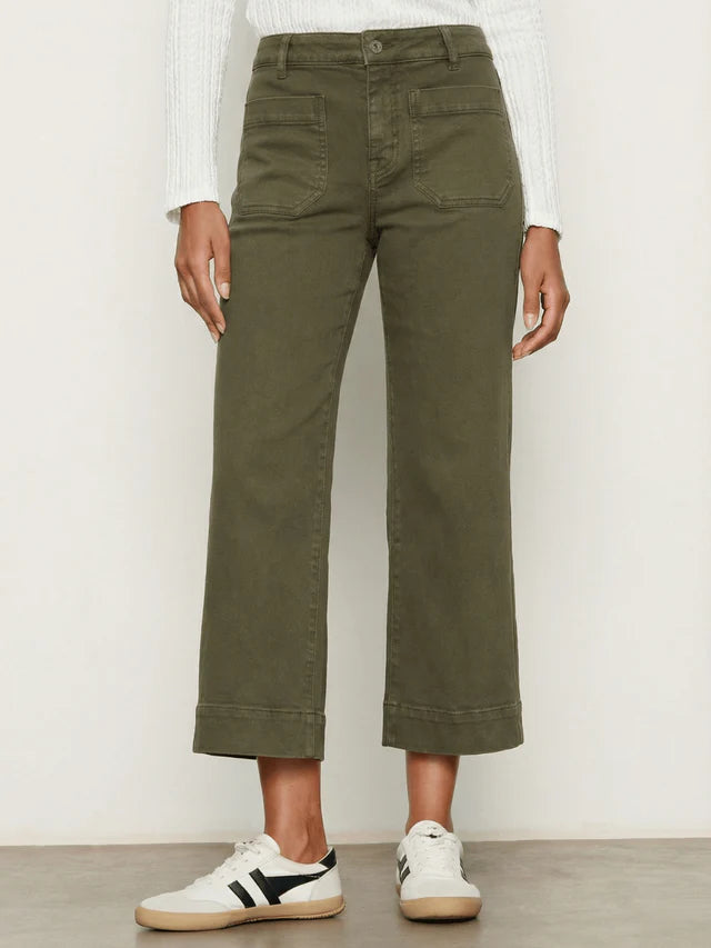 Sanctuary Marine Crop Pant | Covert Green