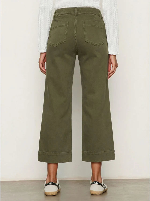 Sanctuary Marine Crop Pant | Covert Green